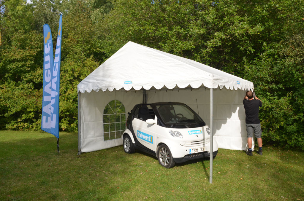 Tält, uthyrning, hyra, partytält 4x3 meter