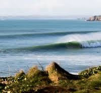 Surfing in Porthleven