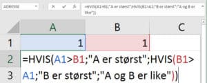 excel hvis