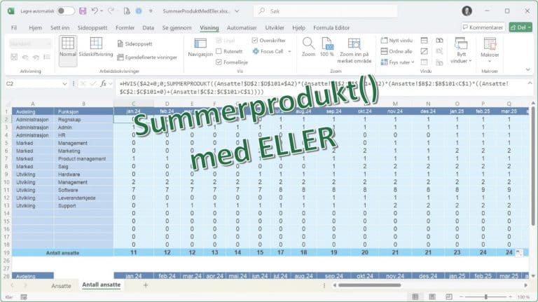 SUMMERPRODUKT med ELLER