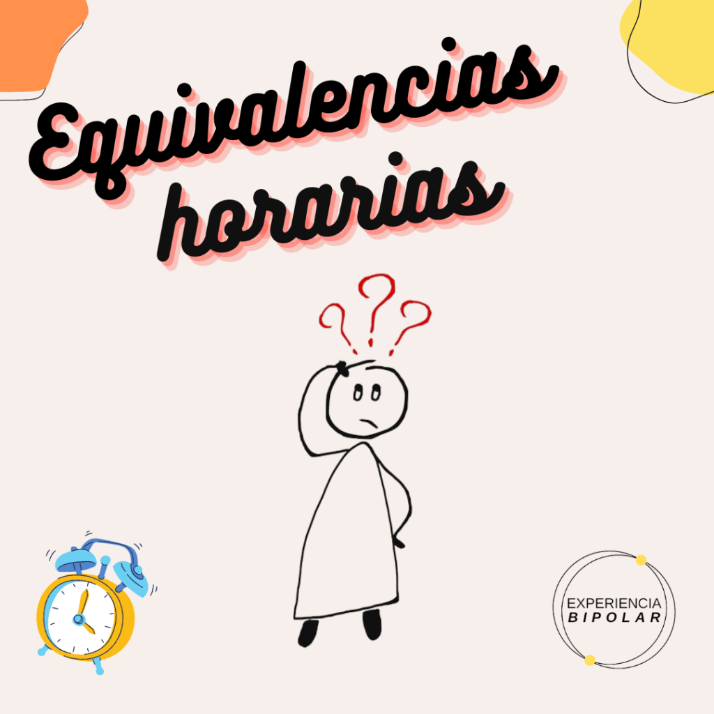 Equivalencias horarias AEB