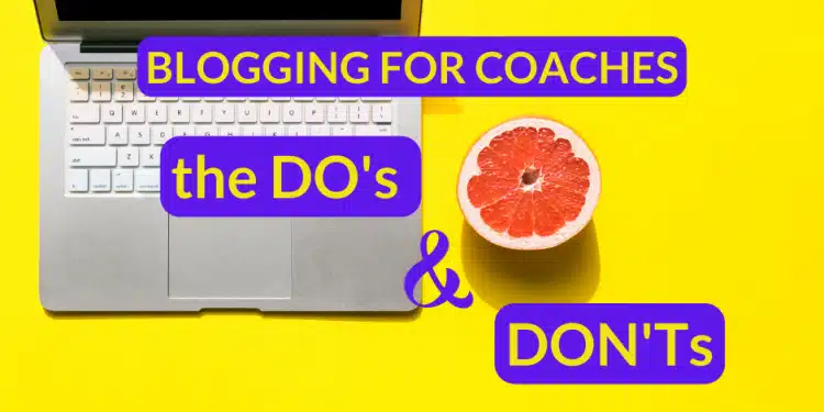 blogging for coaches