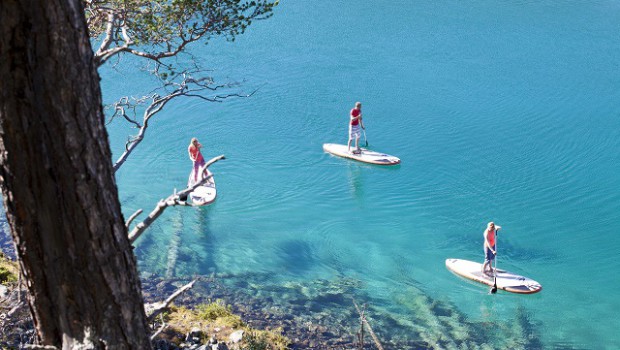 SUP (Stand Up Paddleboard) på Blanktjärn i Åre