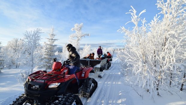 Snow Quad Family Adventure with “fika”