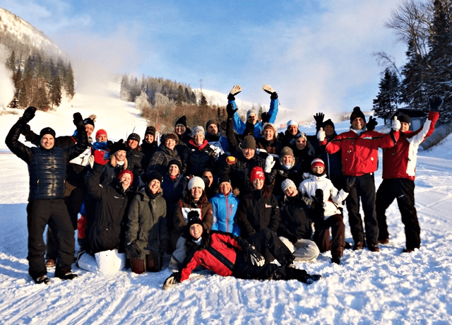 Teambuilda med kollegorna i Åre