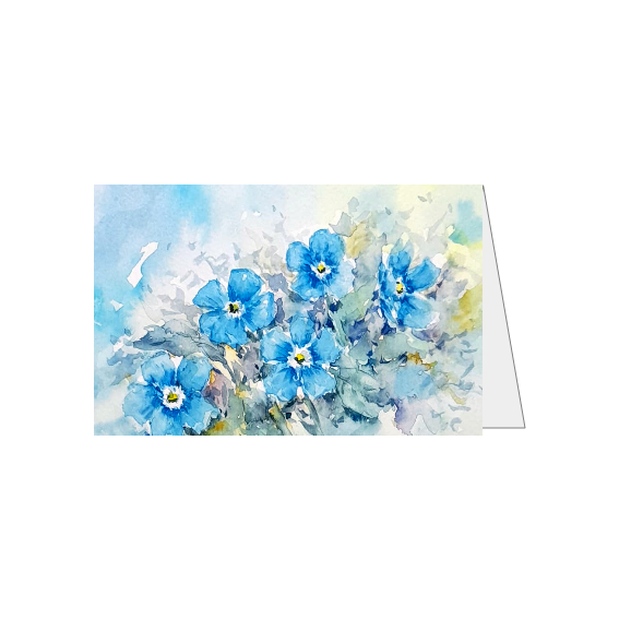Blauwe vergeet me nietjes - Compact