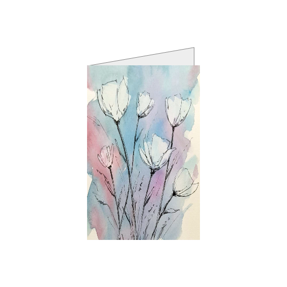 Dromerige witte tulpen - Compact