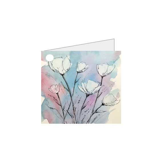 Dromerige witte tulpen – Mini