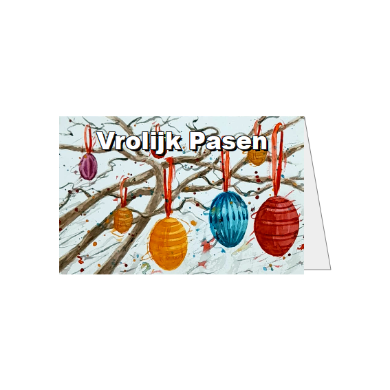 Hangende Paaseieren – Vrolijk Pasen - Compact
