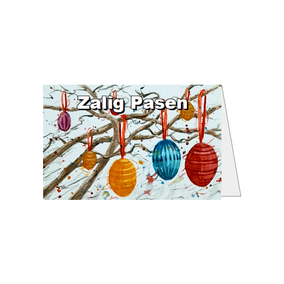 Hangende Paaseieren – Zalig Pasen – Compact