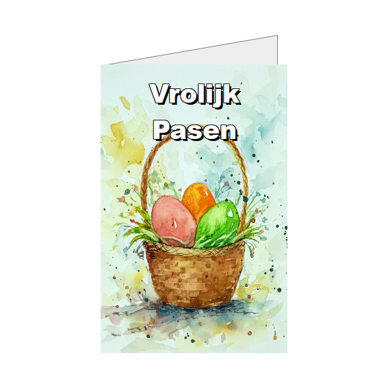 Paasmand – Vrolijk Pasen - Standaard