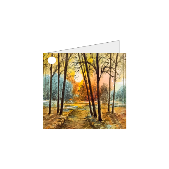 Prachtige Zonsondergang Landschap – Mini