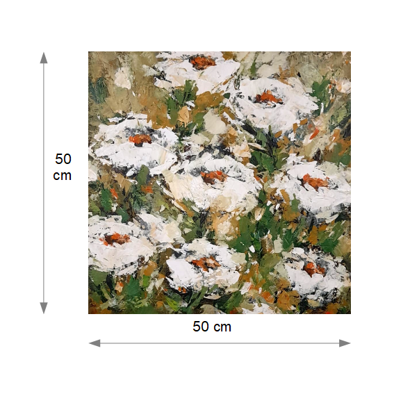 Witte Bloemen in Impressie - Maten