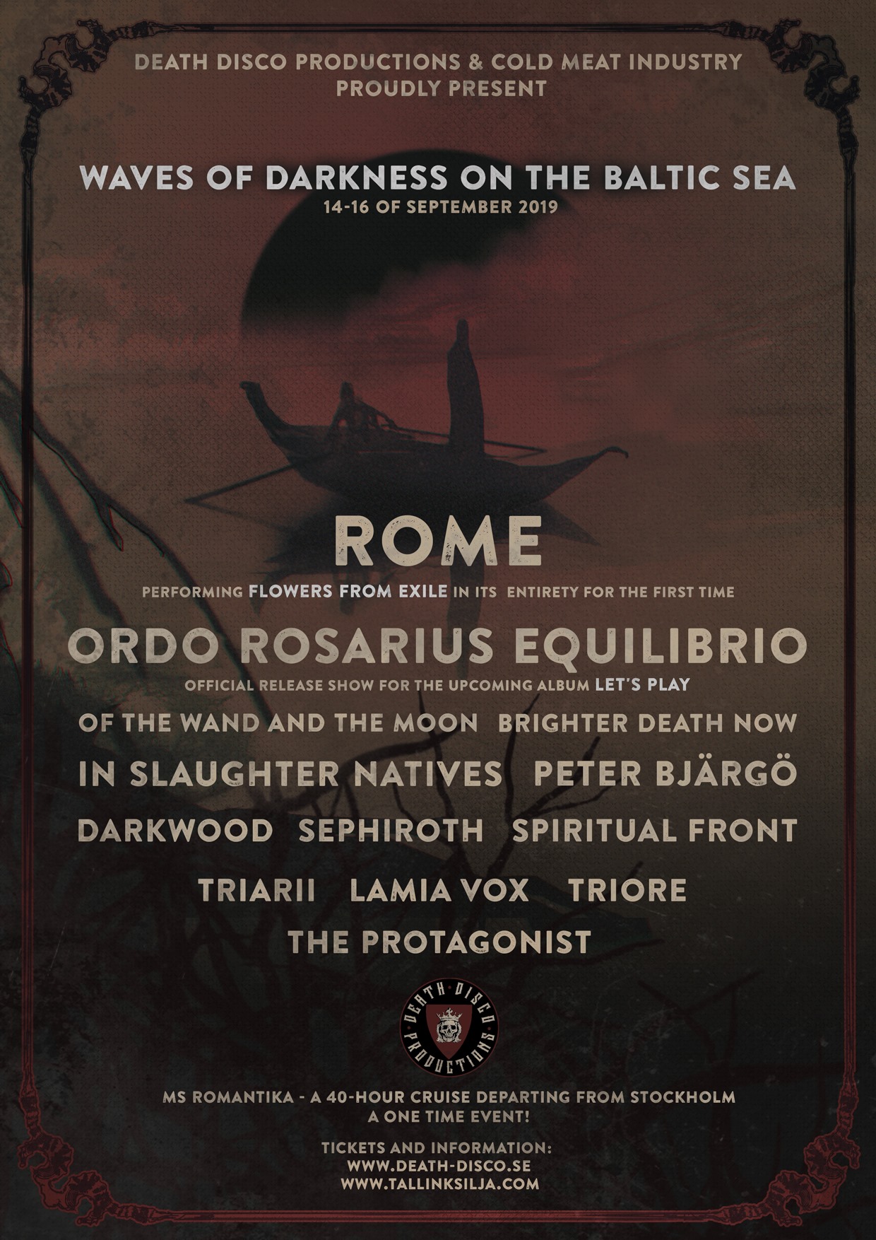 ORDO ROSARIUS EQUILIBRIO - Waves of Darkness on The Baltic Sea  14-16/9 2019