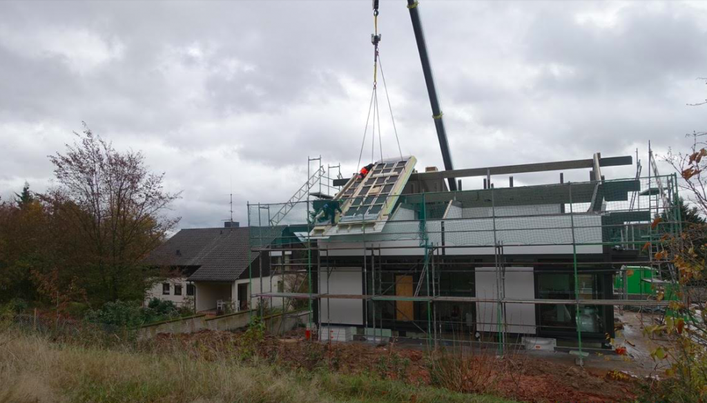 huf haus art4 wird gerichtet