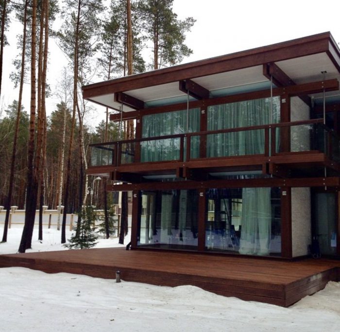 Braune moderne Fachwerkhäuser | Fachwerkhausexperte