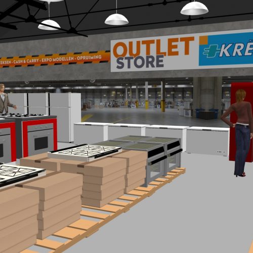 Krëfel Outlet Store - Wetteren 3D