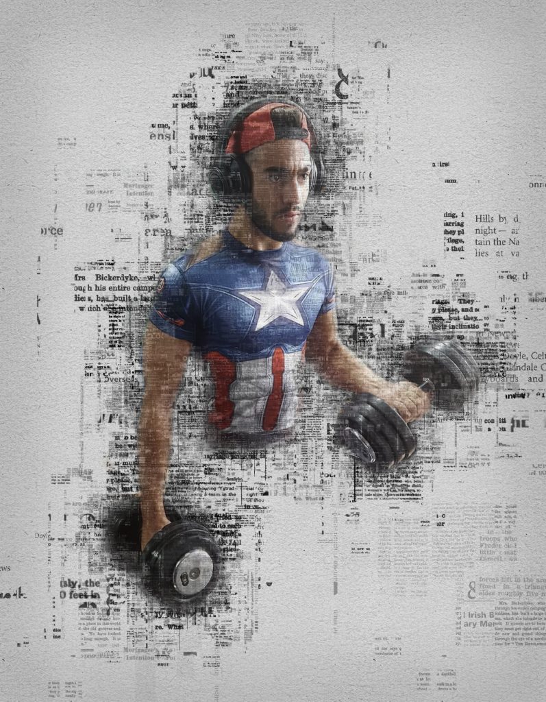 Photoshop - Captain America - Le Gymnasium - Braine-L'Alleud