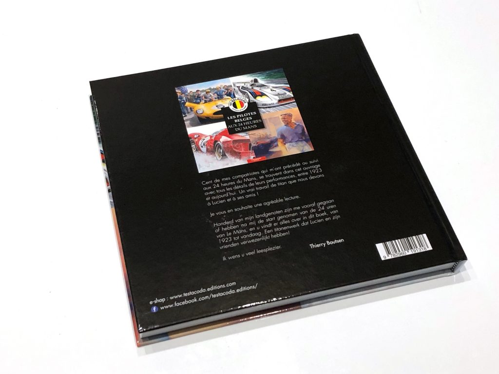 Les pilotes Belges aux 24H du Mans - Back cover