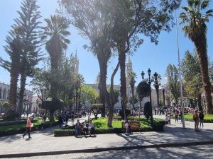 Plaza de Armas in Arequipa, Peru