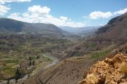 Uitzicht in Colca Vallei