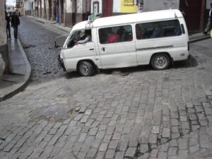 Mini bus in La Paz