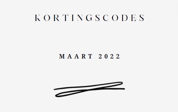 Kortingscodes maart 2022