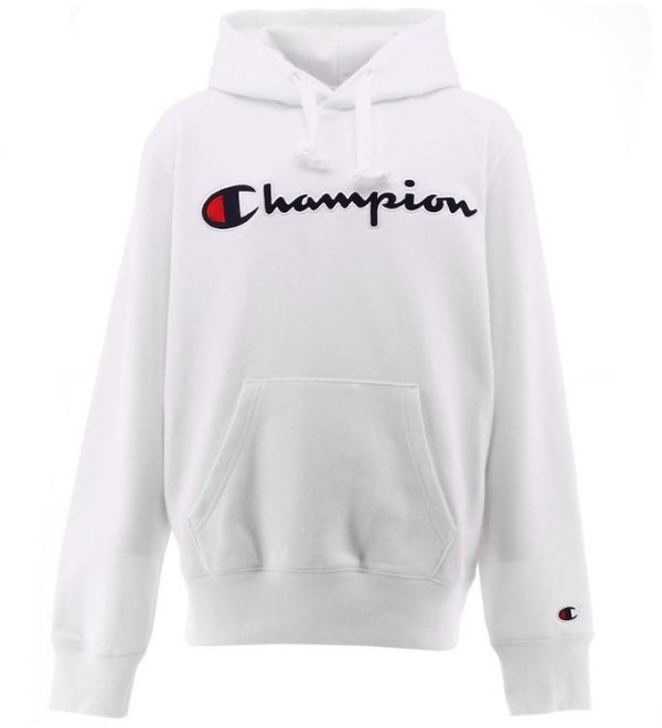Champion Fashion Hættetrøje - Hvid m Logo