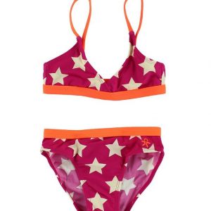 Color Kids Bikini - UV40+ - Pink/Orange m. Stjerner