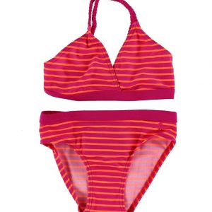 Color Kids Bikini - Vips - UV40+ - Pink/Orangestribet