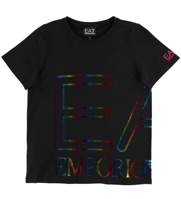 EA7 T-shirt - Sort m. Logo