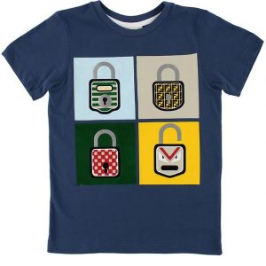 Fendi Kids T-shirt - Navy m. Hængelåse