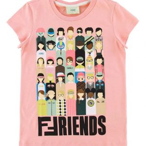 Fendi T-shirt - Rosa m. Friends