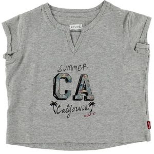 Levis T-shirt - Chloe - Gråmeleret m. California