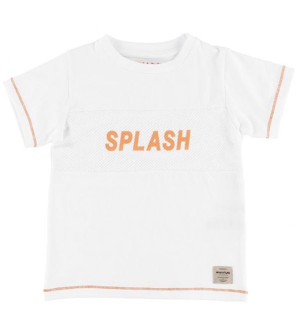 Mini A Ture T-shirt - Simion - White m. Splash