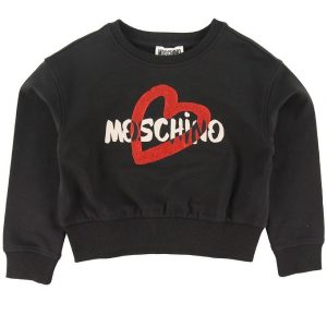Moschino Sweatshirt - Sort m. Glimmer/Logo