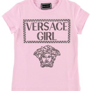Young Versace T-shirt - Lyserød m. Versace Girl