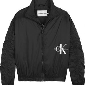 Calvin Klein Sommerjakke - Monogram Off Placed - CK Black