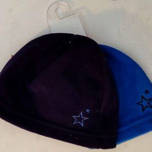 Baby Fleece Hat - Blue 2 Stk