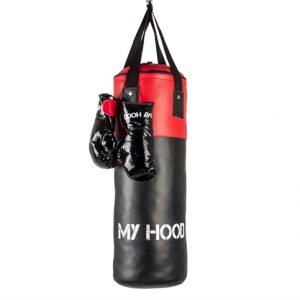 My Hood Boksesæk - 10 kg med handsker - SUPERPRIS - HURTIG LEVERING