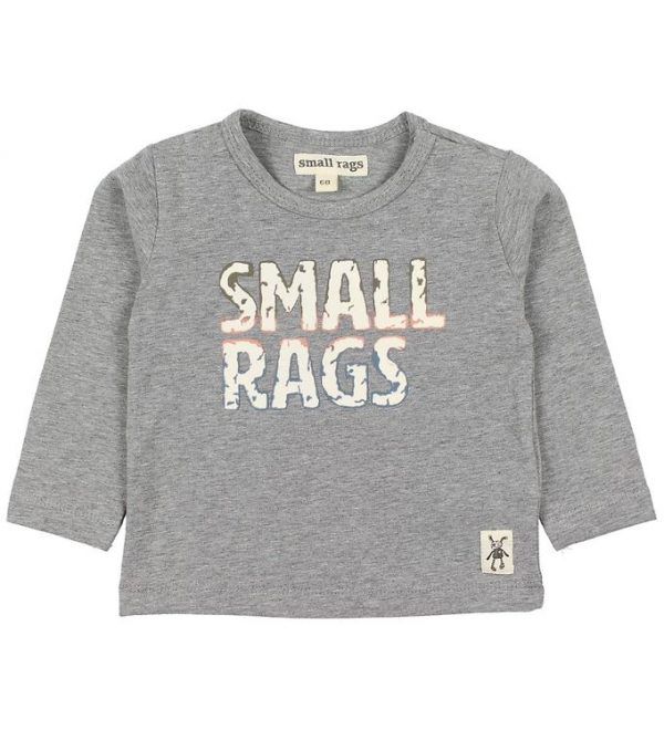 Small Rags Bluse - Gråmeleret m. Print