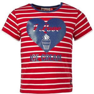 LEGOÂ® Duplo T-shirt - Rød/Hvidstribet m. Hjerte