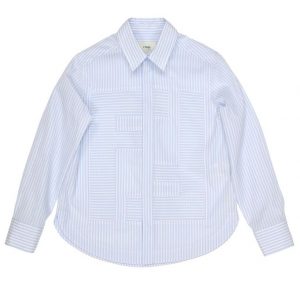 Fendi Kids Skjorte - Blå/Hvidstribet