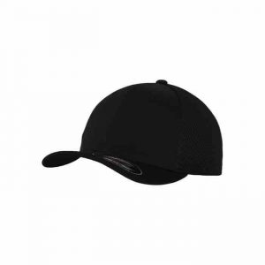 Flexfit Cap Baseball Tactel Mesh Black_Small/medium