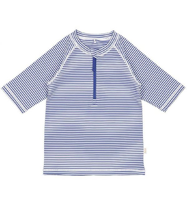 MarMar Badebluse k/æ - UV40+ - Swinston - Swim Stripe - Blå/Hvid