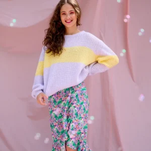 Noella Joyce Skirt Lilac/green blurry flower XS