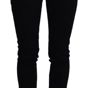 Dolce & Gabbana Sort Sequined Bomuld Slim Fit Denim Jeans