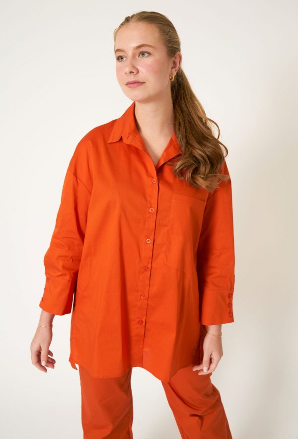 Etwera - Dark Orange - Skjorte