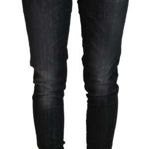 Fiorucci Sort Bomuld Skinny Dame Bukser & Jeans