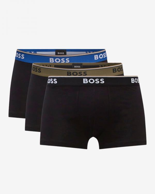 Hugo Boss Boxershorts trunk power 3-pak - Sort / Mix - Str. S - Modish.dk